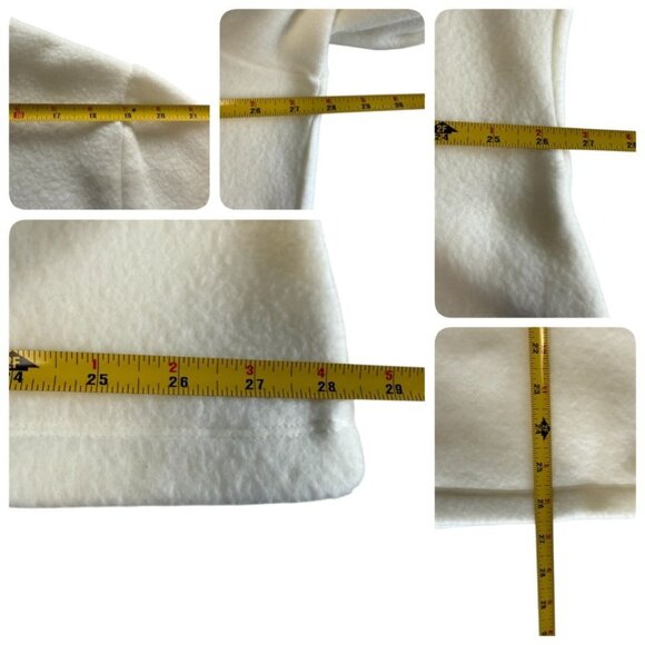 Alfred Dunner 2X Womens Fleece White Floral Embroidered Fleece Jacket Soft Full - Picture 11 of 11